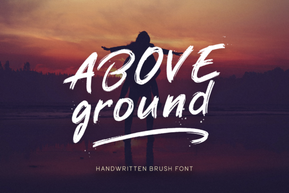 Above Ground Font: A Relaxed Brushed Style
