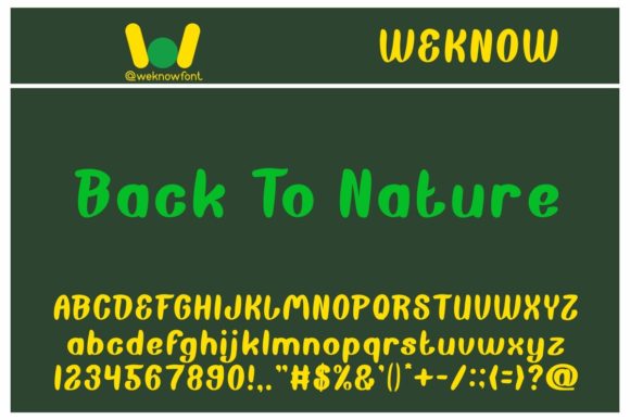 Back to Nature: A Paint-Brushed Display Font for Modern Design