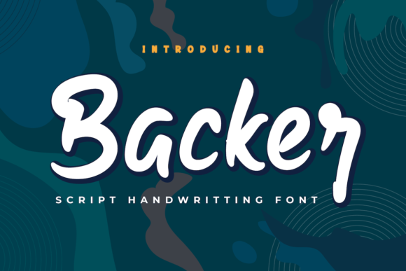 Backer: Stylish Brushed Handwritten Font