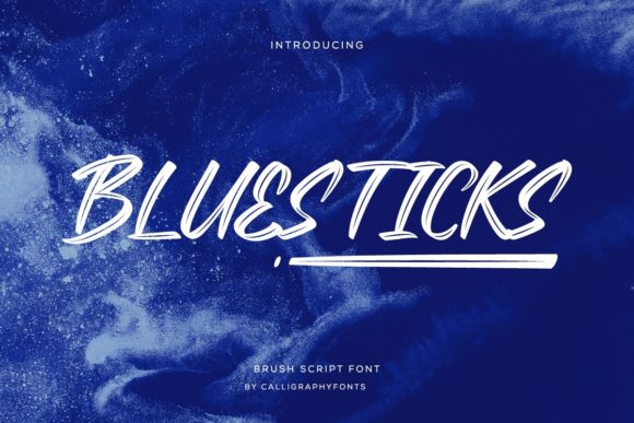 Bluesticks: The Brushed Handwritten Font for Urban Branding