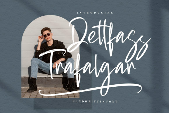 Dettfass Trafalgar: Luxury Handwritten Font