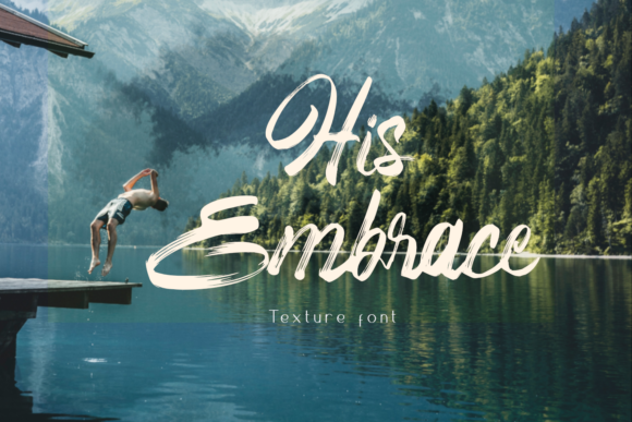 His Embrace: A Refined Brushed Script for Modern Branding