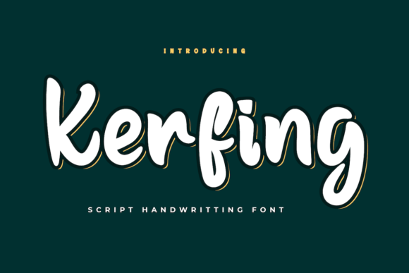 Kerfing: A Stylish Handwritten Font for Modern Design