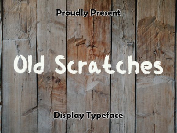 Old Scratches: A Bold Brushed Display Font