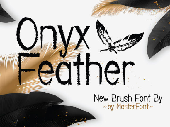 Onyx Feather: Authentic Handwritten Charm