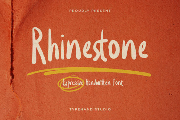 Rhinestone: The Trendy Brushed Font