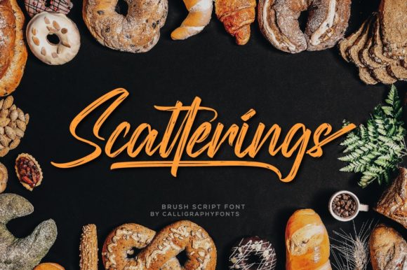 Scatterings Font: A Timeless Brush Script for Modern Branding and Design