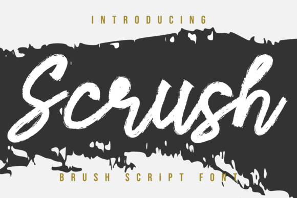 Scrush: The Brushed Font for Modern Design