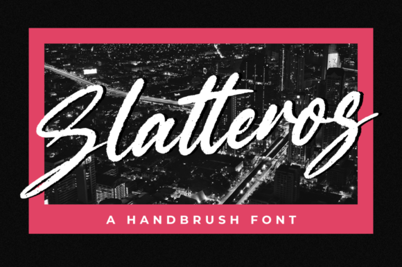 Slatteros: Elevating Visual Identity Through Brushed Script Typography